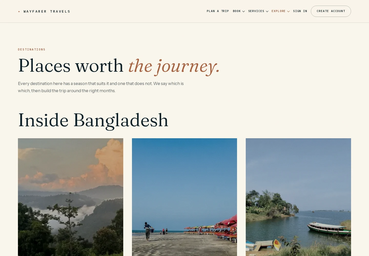 Destination guides